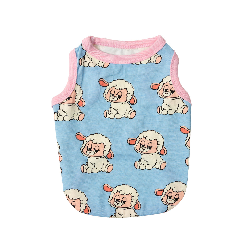 andblank Iconic Woolie Sleeveless : Sky Blue