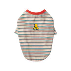 andblank A Stitch SoftWarm Stripe Short Sleeve : Ecru