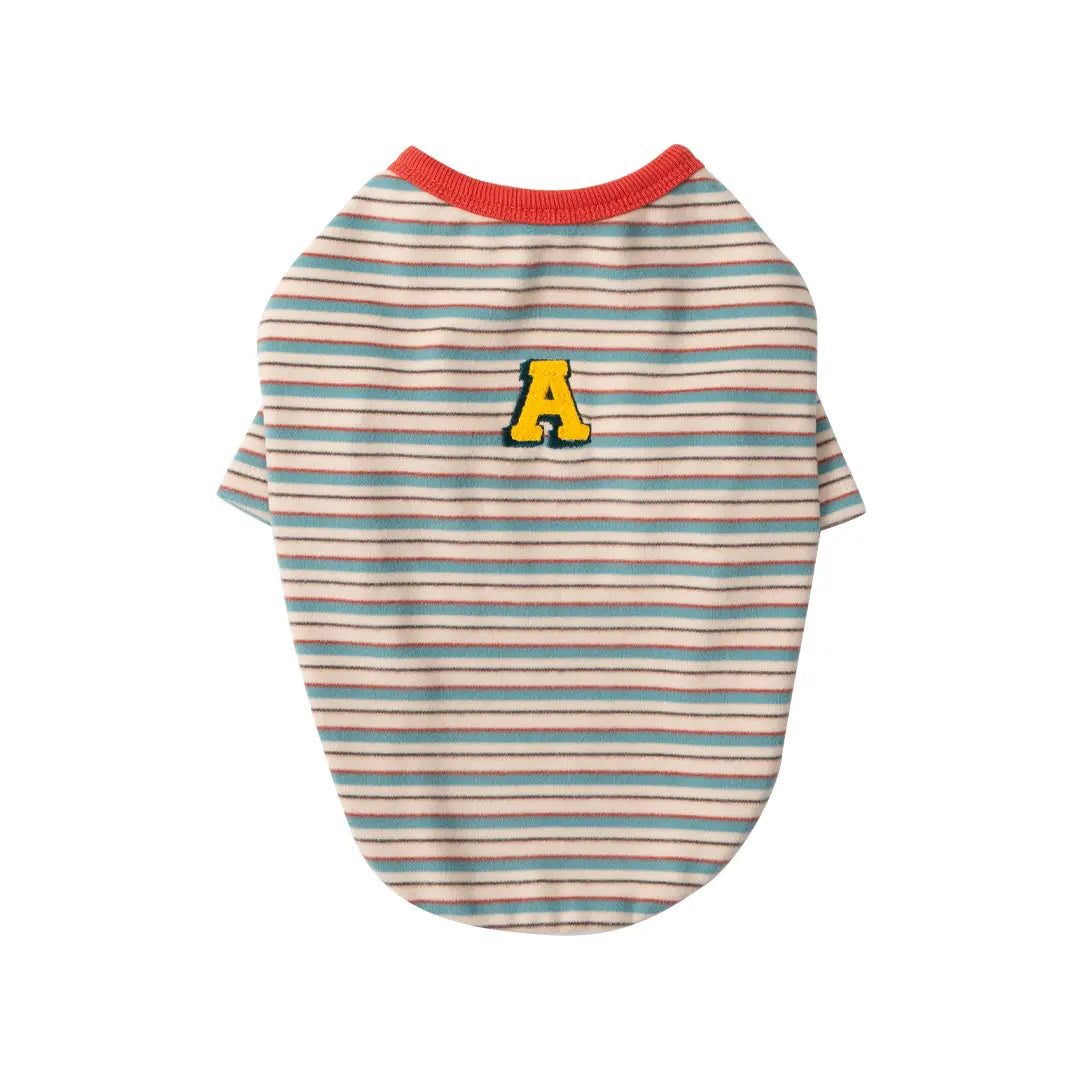 andblank A Stitch SoftWarm Stripe Short Sleeve : Ecru