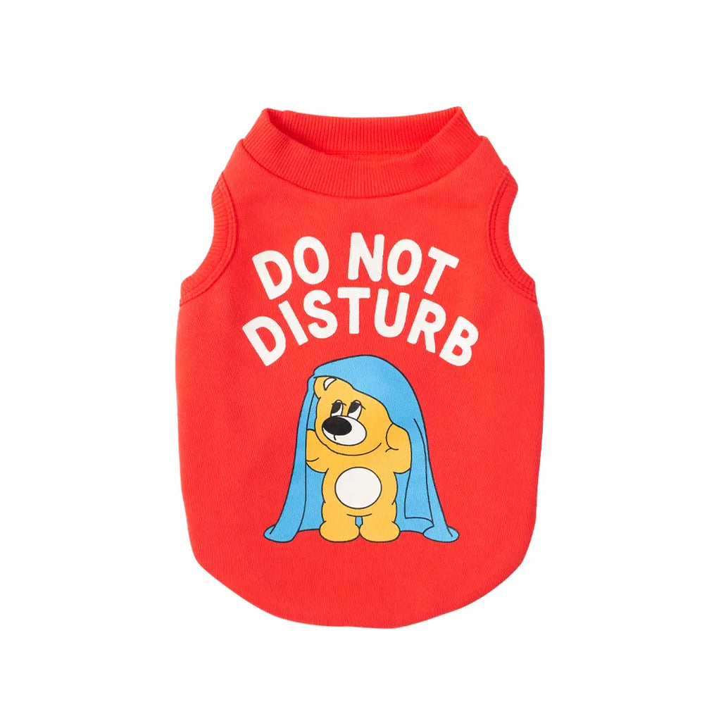 andblank Joy Bear Sleeveless Sweatshirt: Tangerine