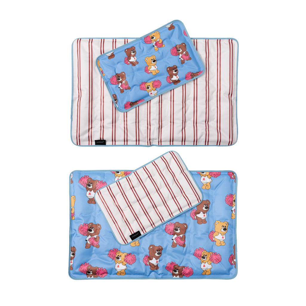 andblank Joy Bear Stripe Reversible Cool Mat