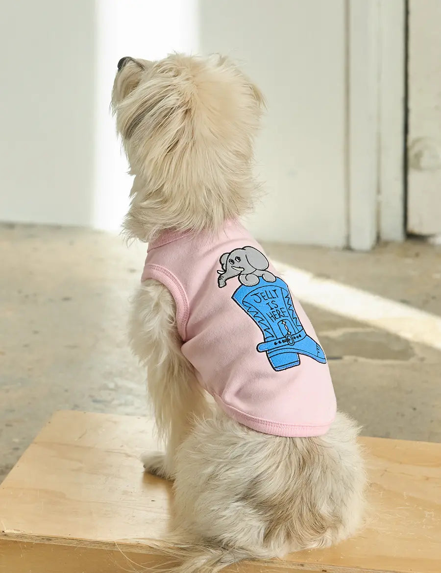 andblank Jelly Phant Western Sleeveless : Pink