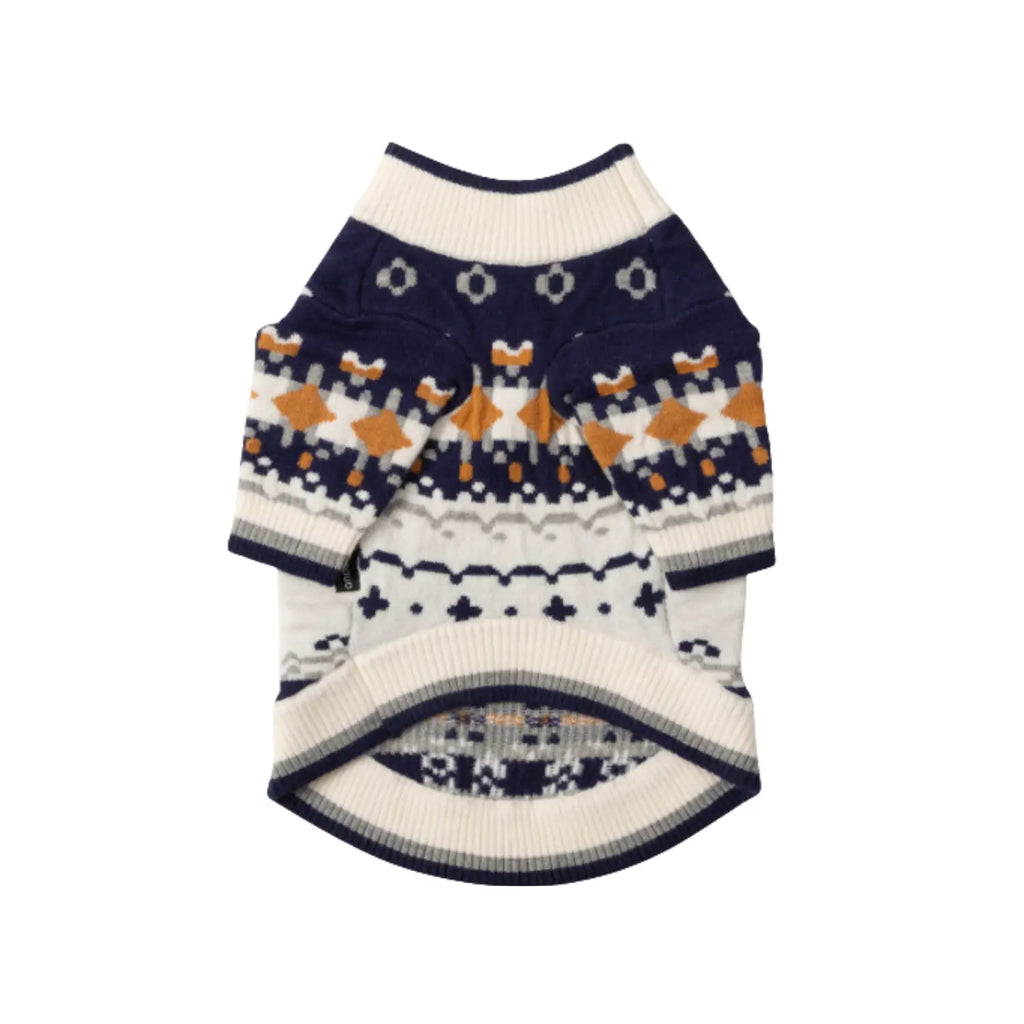 [andblank X urago] Jacquard Nordic Knit: Ivory