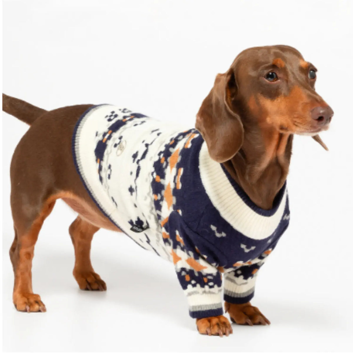 [andblank X urago] Jacquard Nordic Knit: Ivory