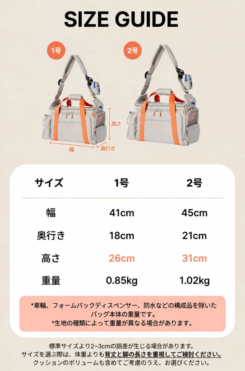 サイズチャート