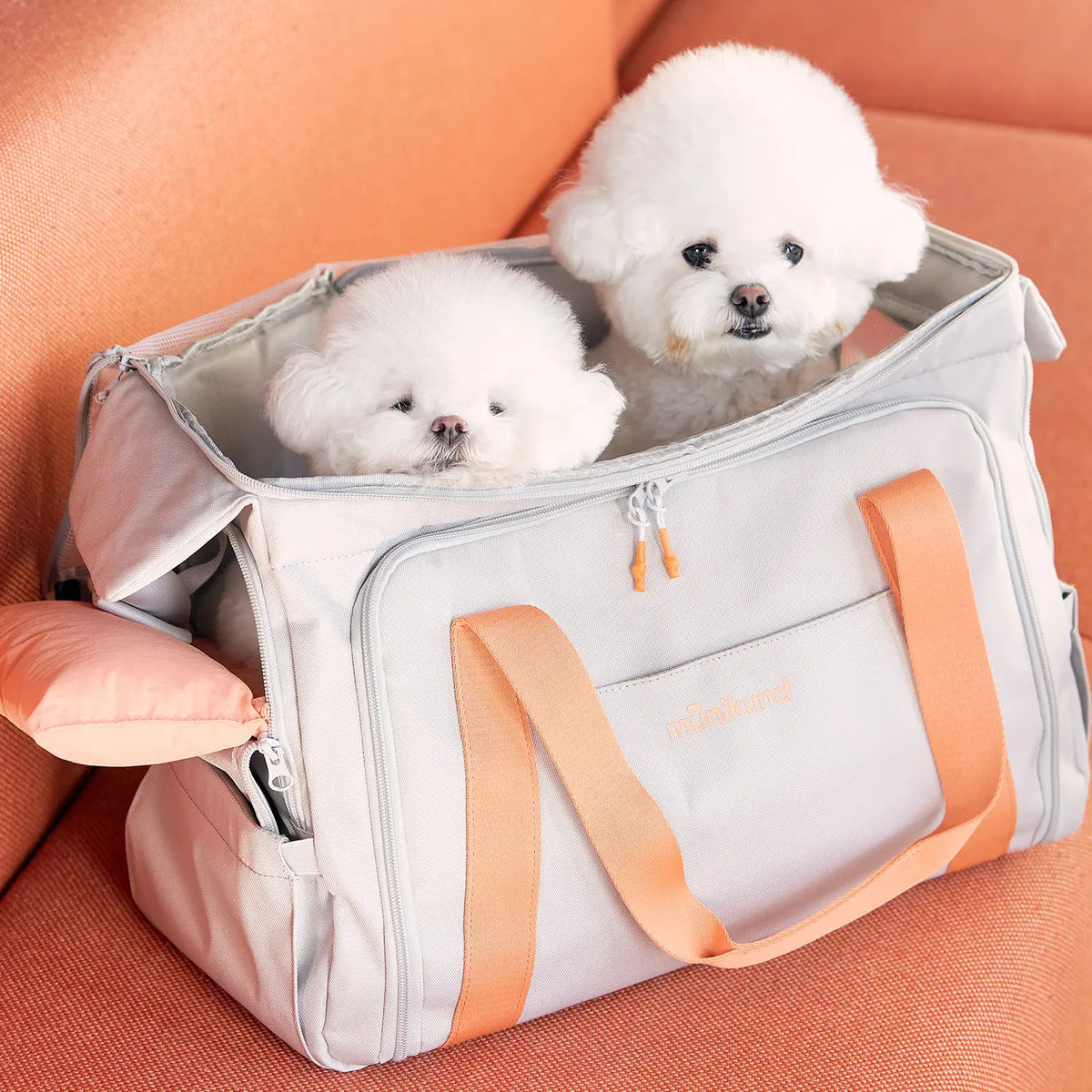munikund BY-WRAP BAG + CUSHION - Ivory
