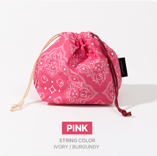 andblank Joy Bear Bandana String Pouch